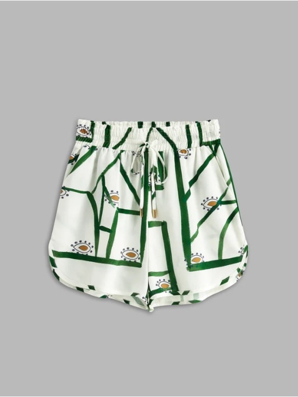 Commense Print Drawstring Shorts Set Size Small - Picture 7 of 9